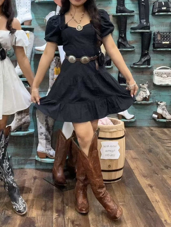 Casual Ruffled Mini Dress