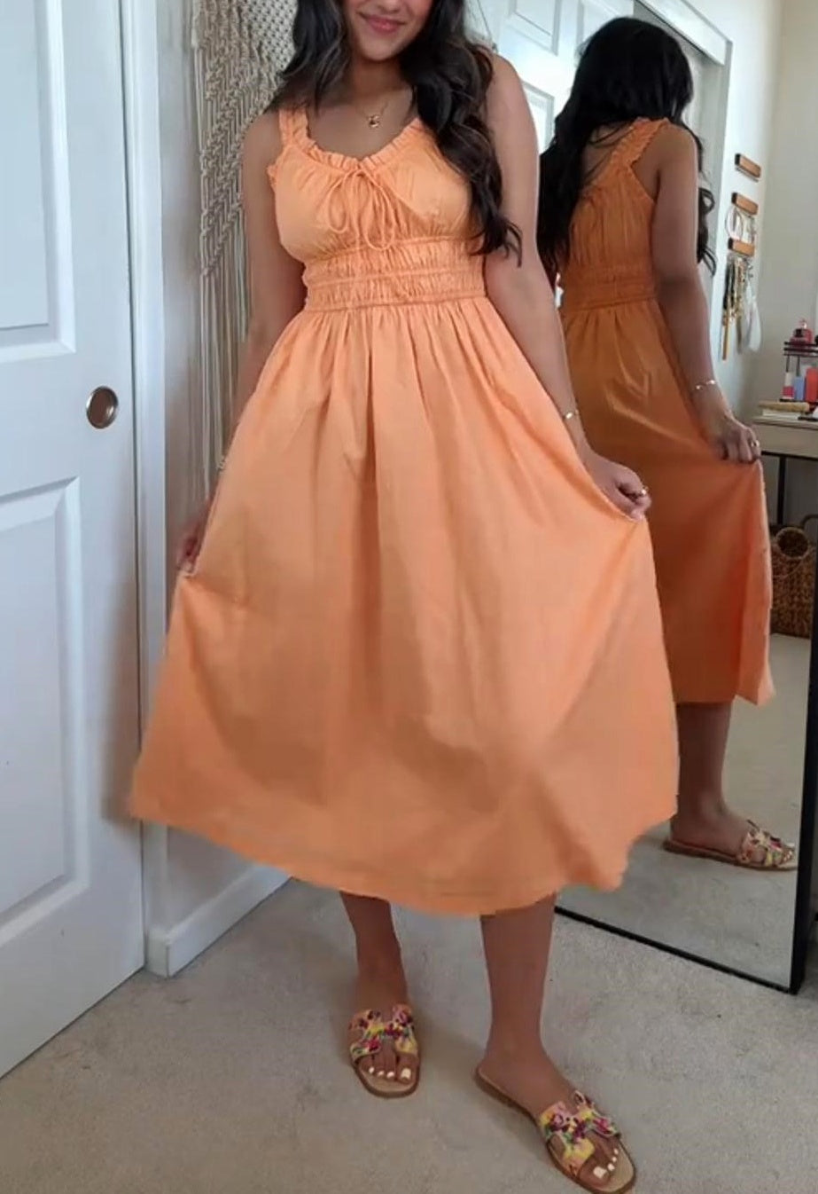 Beach Casual Suspender Dress