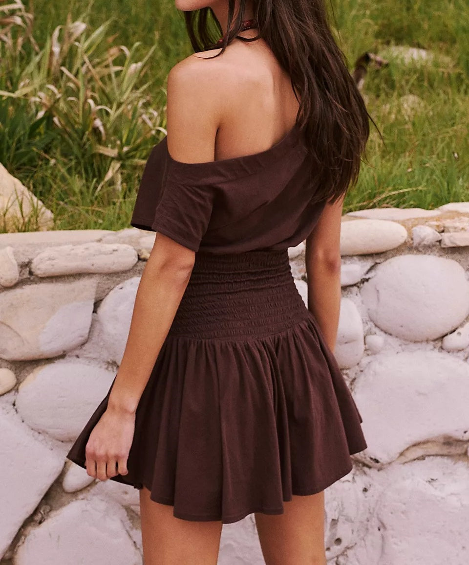 Casual Ruched Shirt Dress