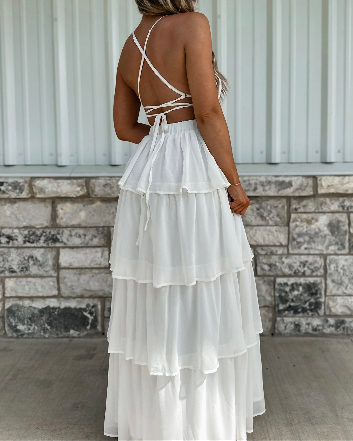 Porch Swing Angel Maxi Dress