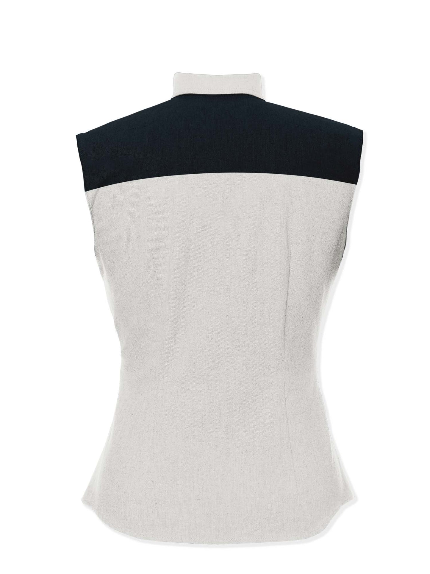 Vintage Flower - 100% Cotton Sleeveless Shirt