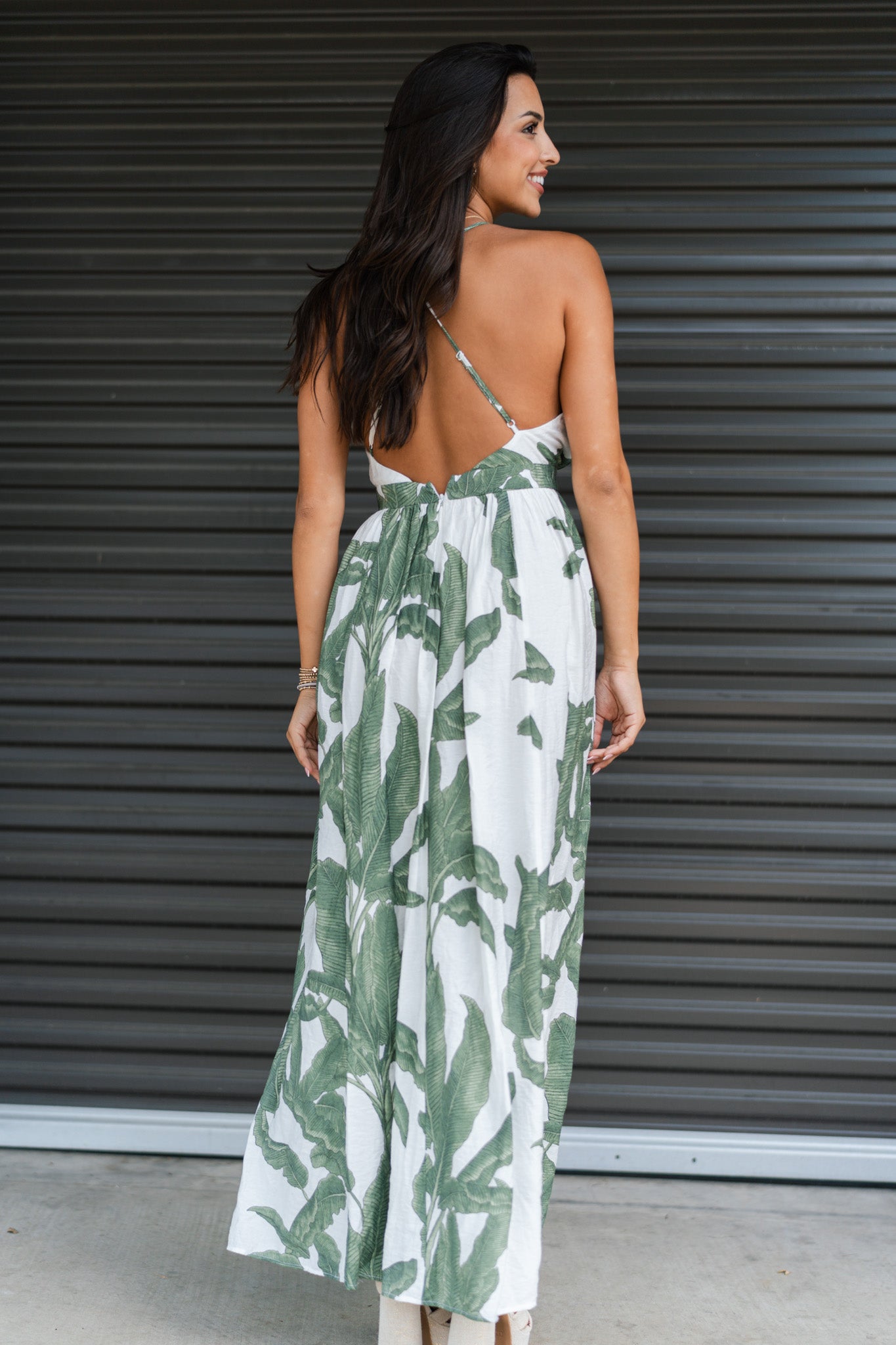 Spring Forward Maxi Dress (Green)