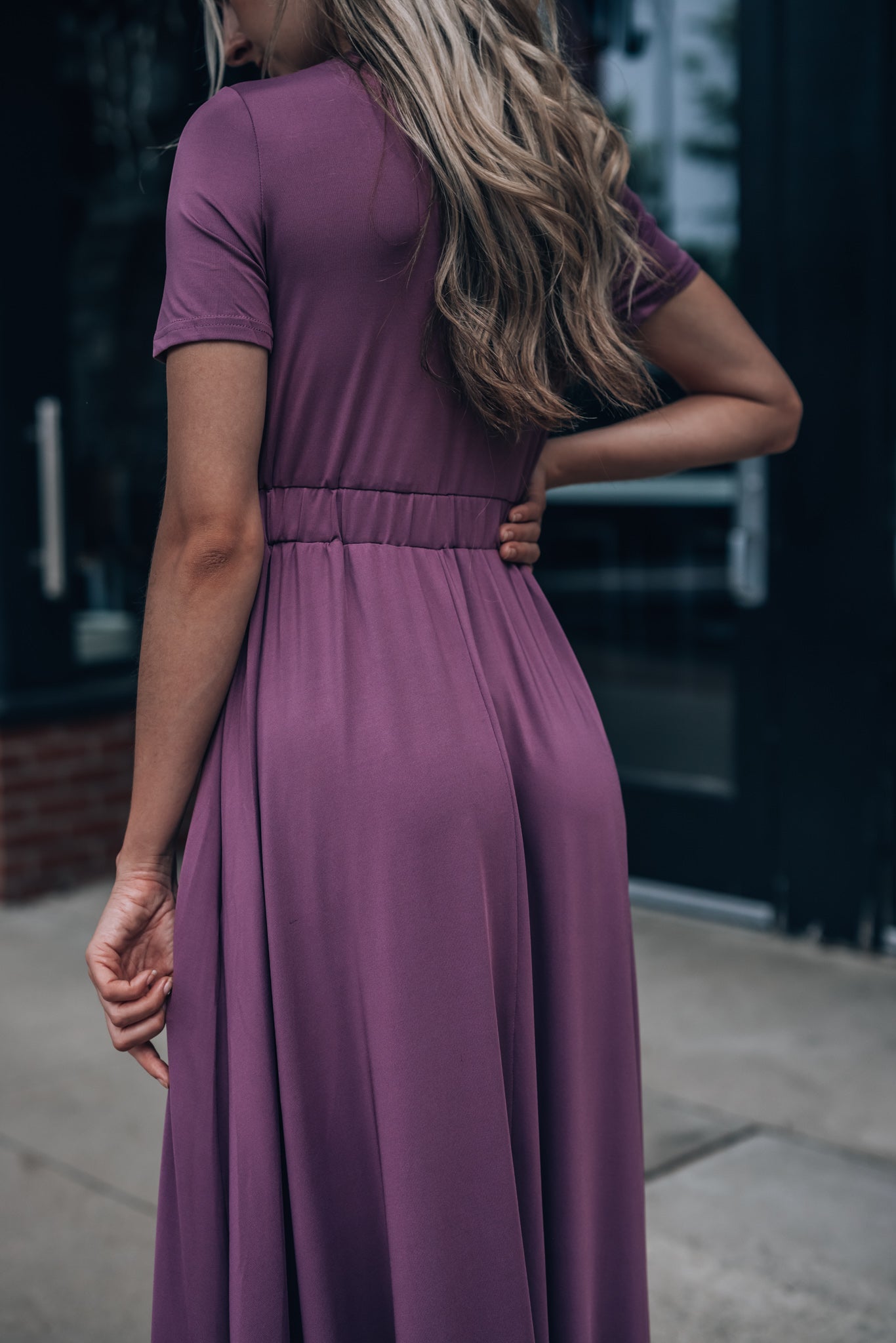 Wanderer Maxi Dress (Dark Mauve)