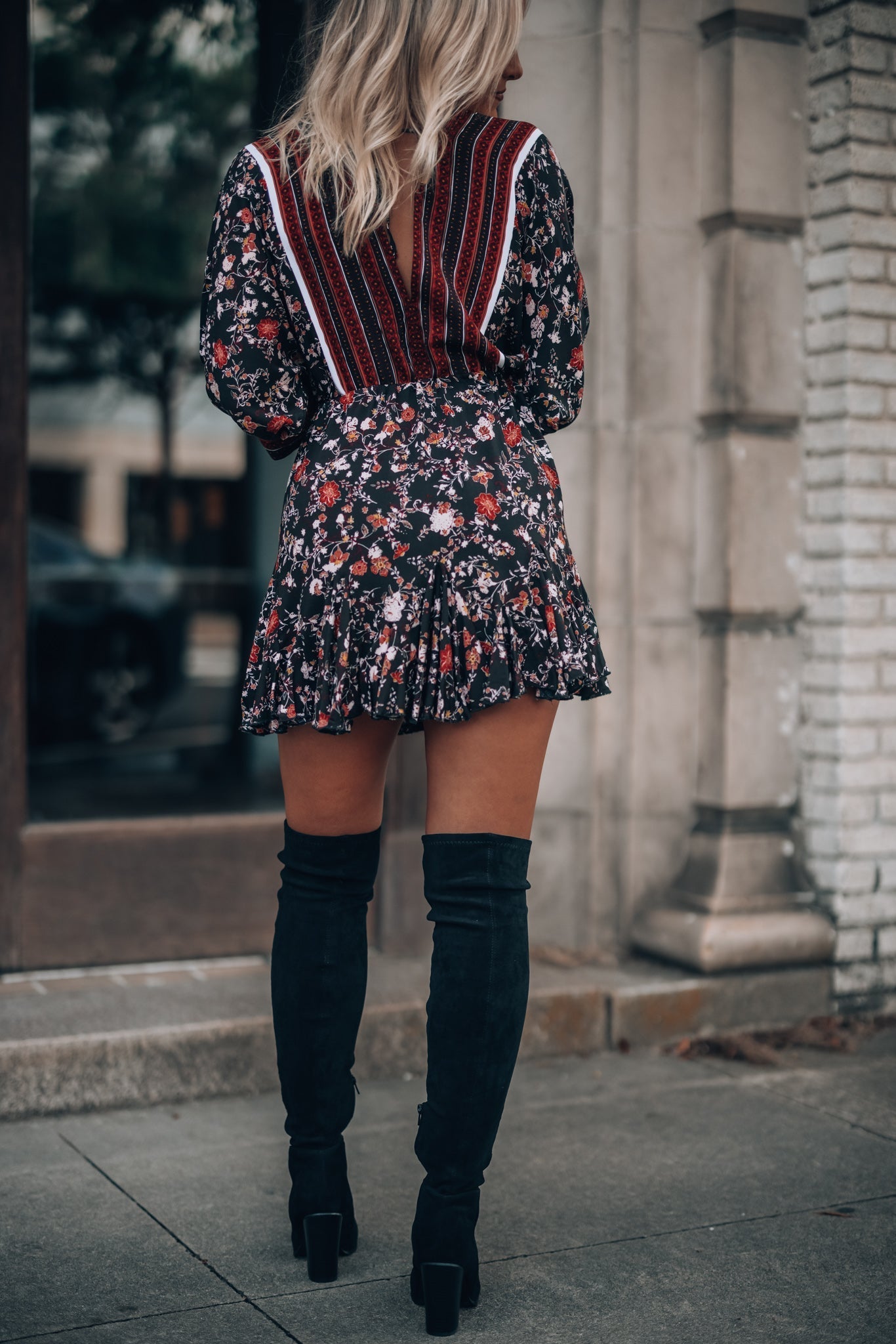Kiss And Tell Ruffle Mini Dress