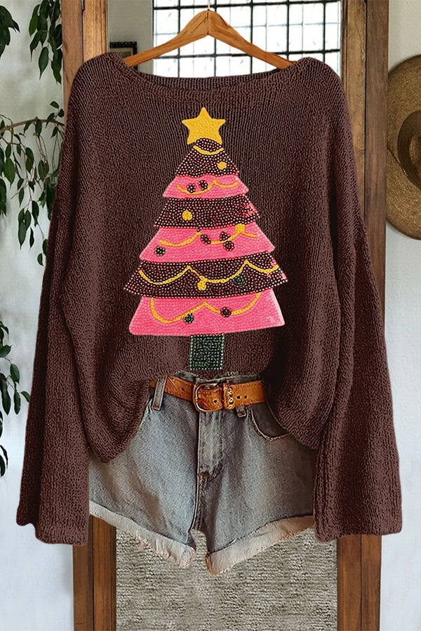 Sparkling Christmas Tree Sweater