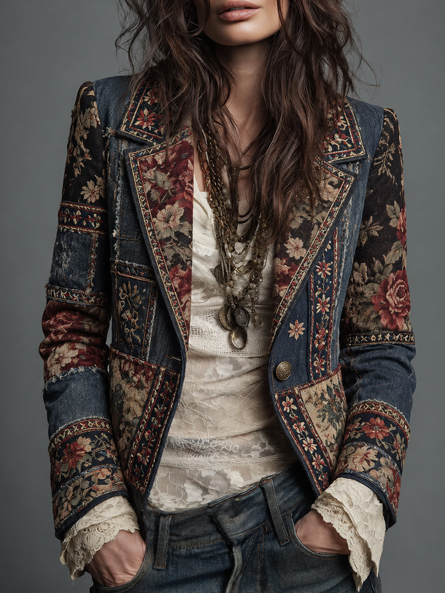 Tan Fringe Suede Western Jacket