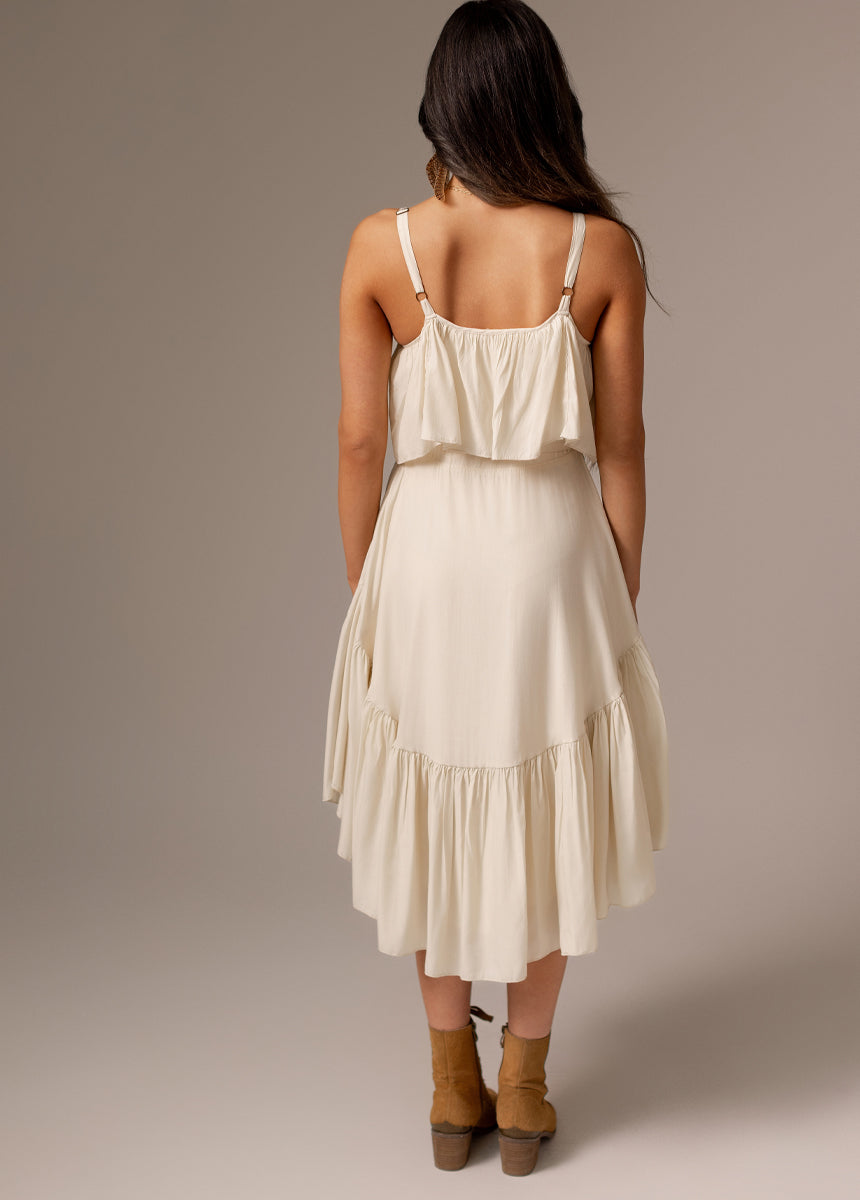 Basil Dress in Ecru
