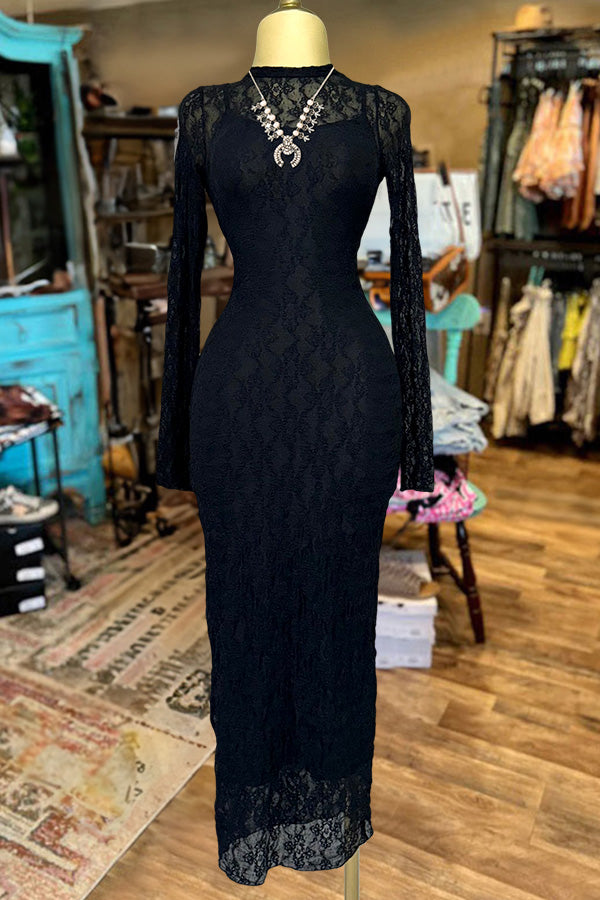 Sexy Slim Lace Dress-0520