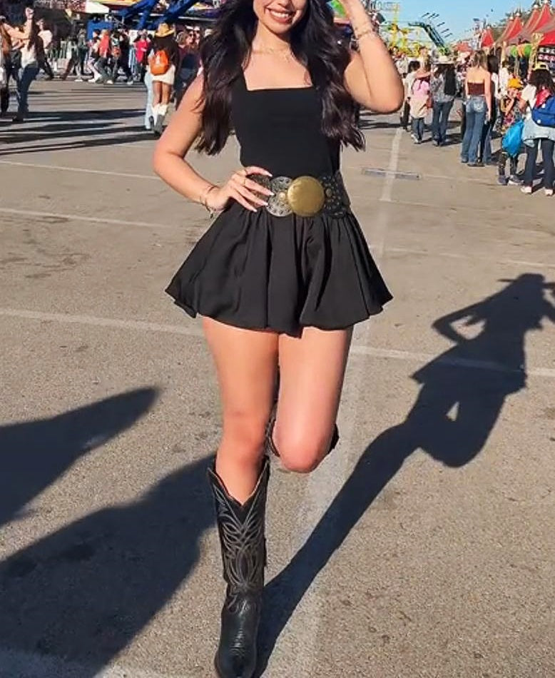 Sleeveless Ruffled Mini Dress