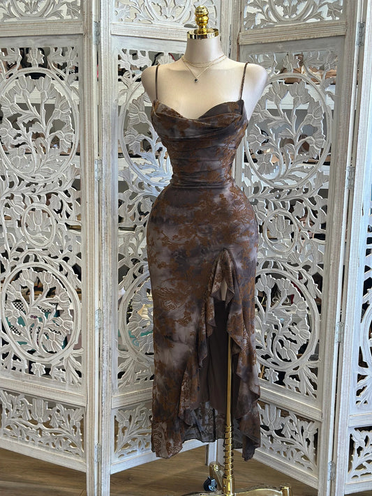 Jaded Corset Velvet Dress