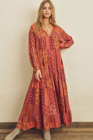 Eileen Paisley Maxi Dress