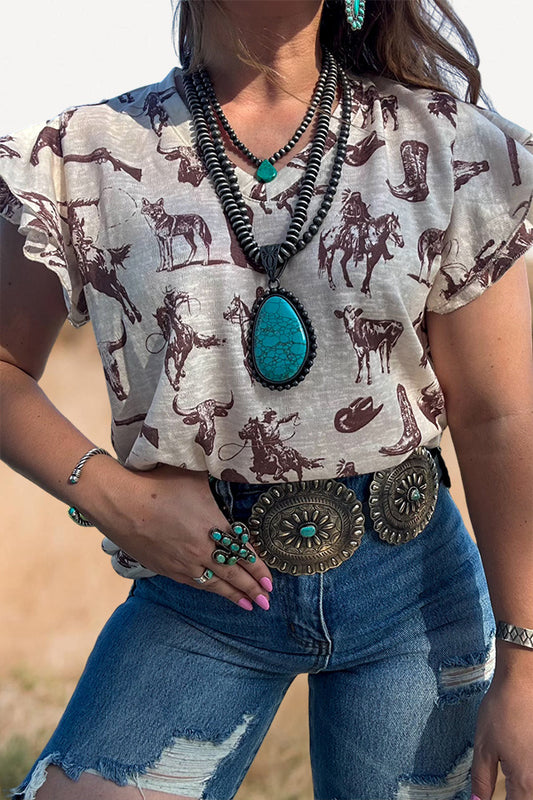 Vintage Cowboys & Indians Top