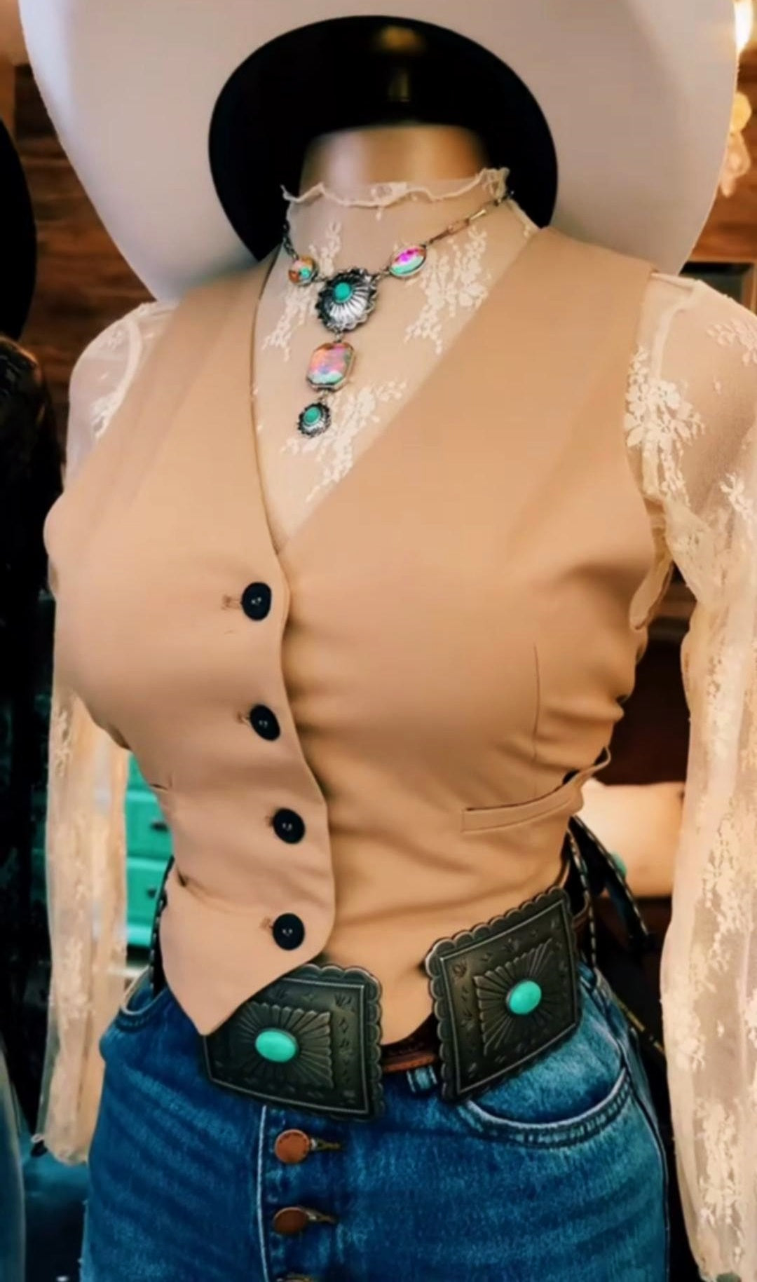 Casual V Necklace Button Vest