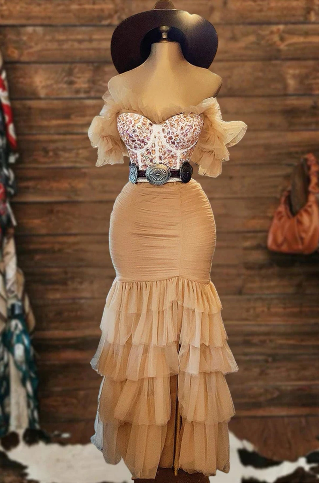 Cutout Cropped Knitted Tube Top Dress