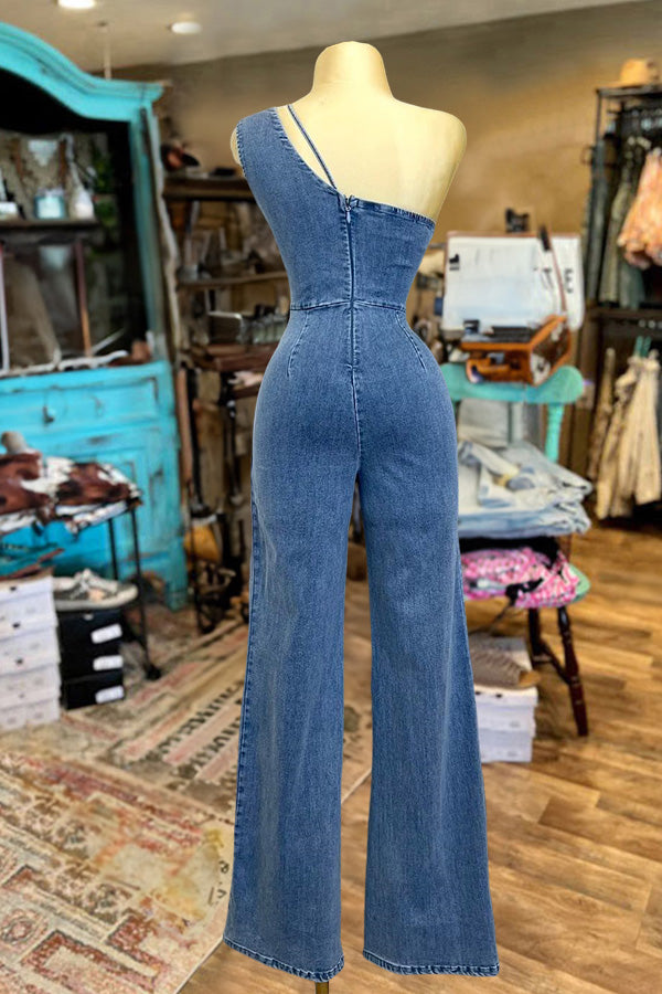 Sexy Hollow Shoulder Jumpsuit