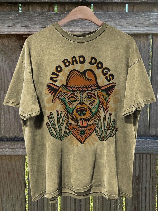 No Bad Dogs Printed T-shirt