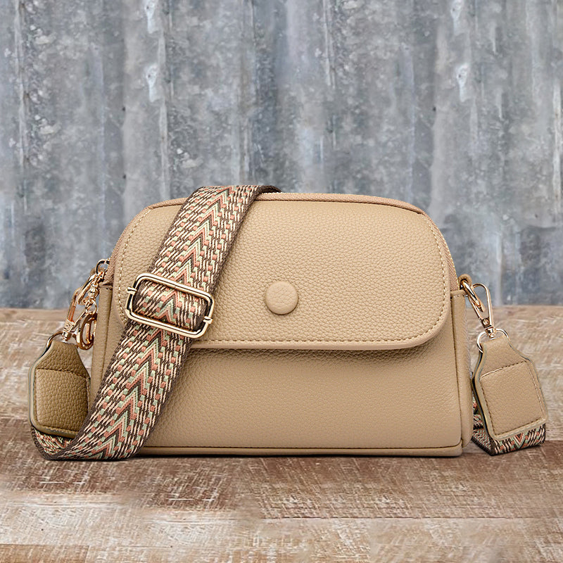 Textured Ethnic Style Shoulder Bag