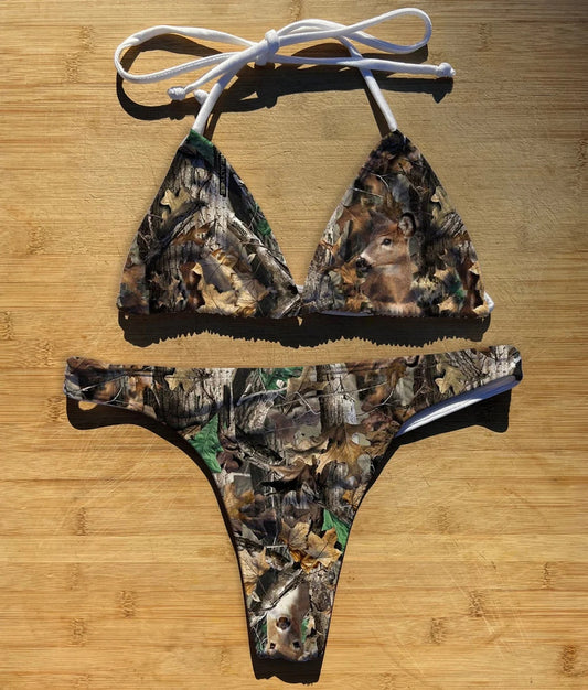 Hunting Camo Swimwear Bikini 2 Piece Set