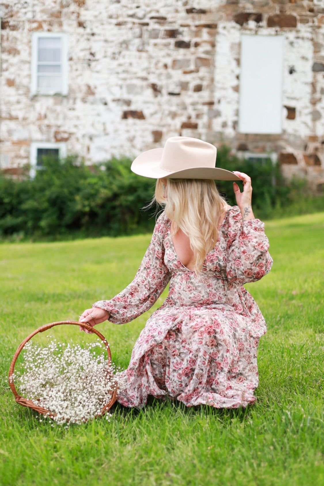Rustic Bloom Maxi Dress