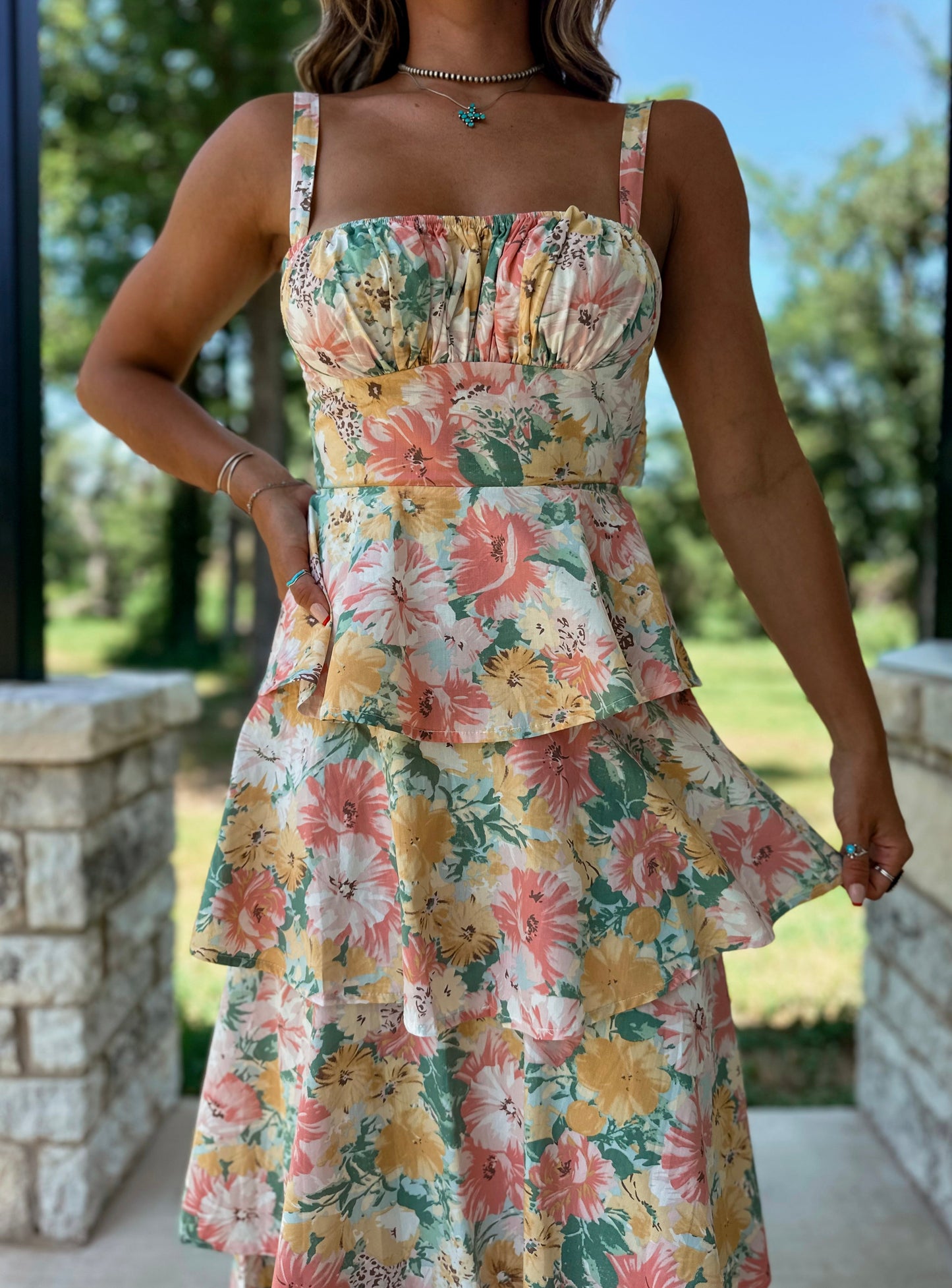 Pickin’ Up Daisies Maxi Dress