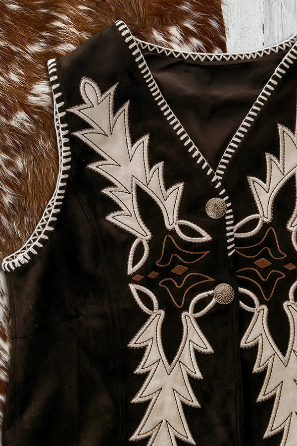Suede Bootstitch Vest