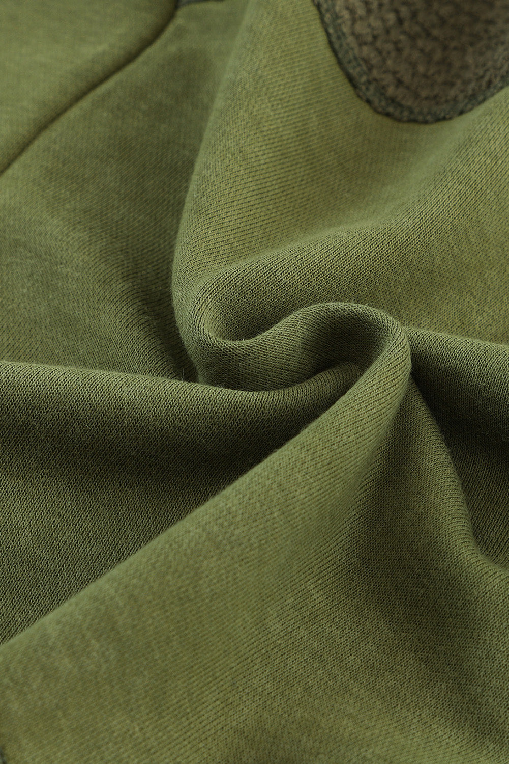 Khaki Waffle Patchwork Vintage Washed Hooded Jacket