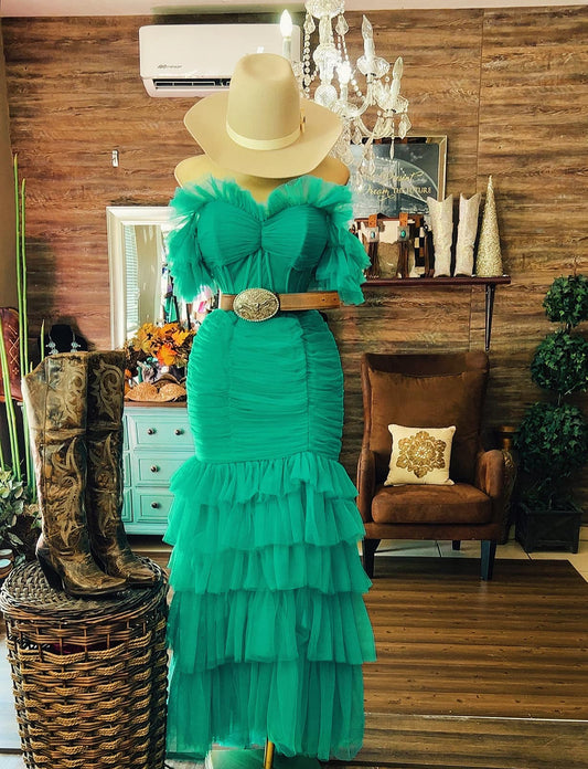 New Western Classic Tulle Corset Dress