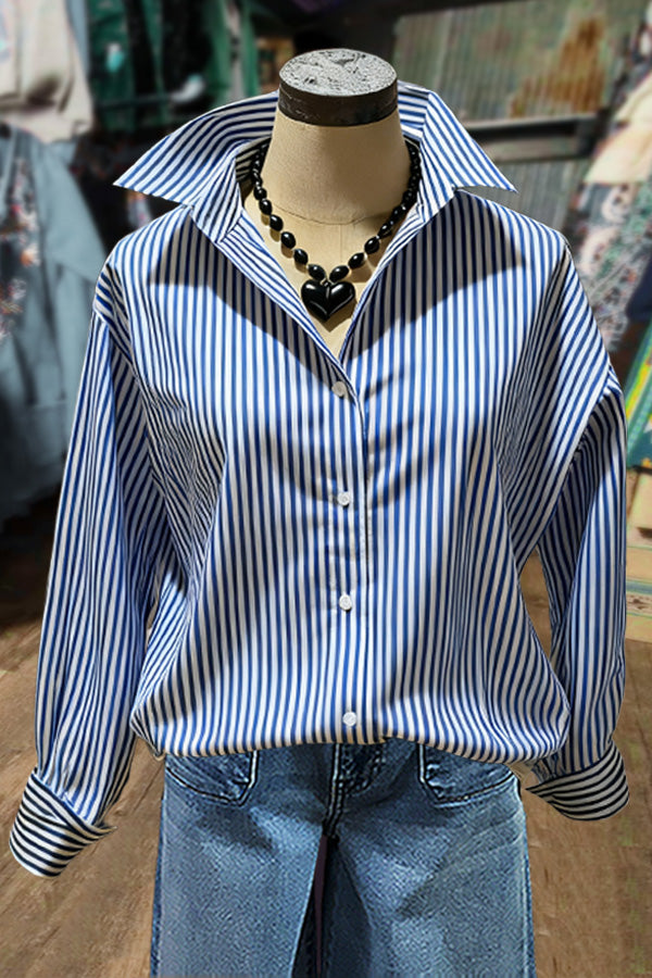 Casuals Striped Long Sleeve Blouse