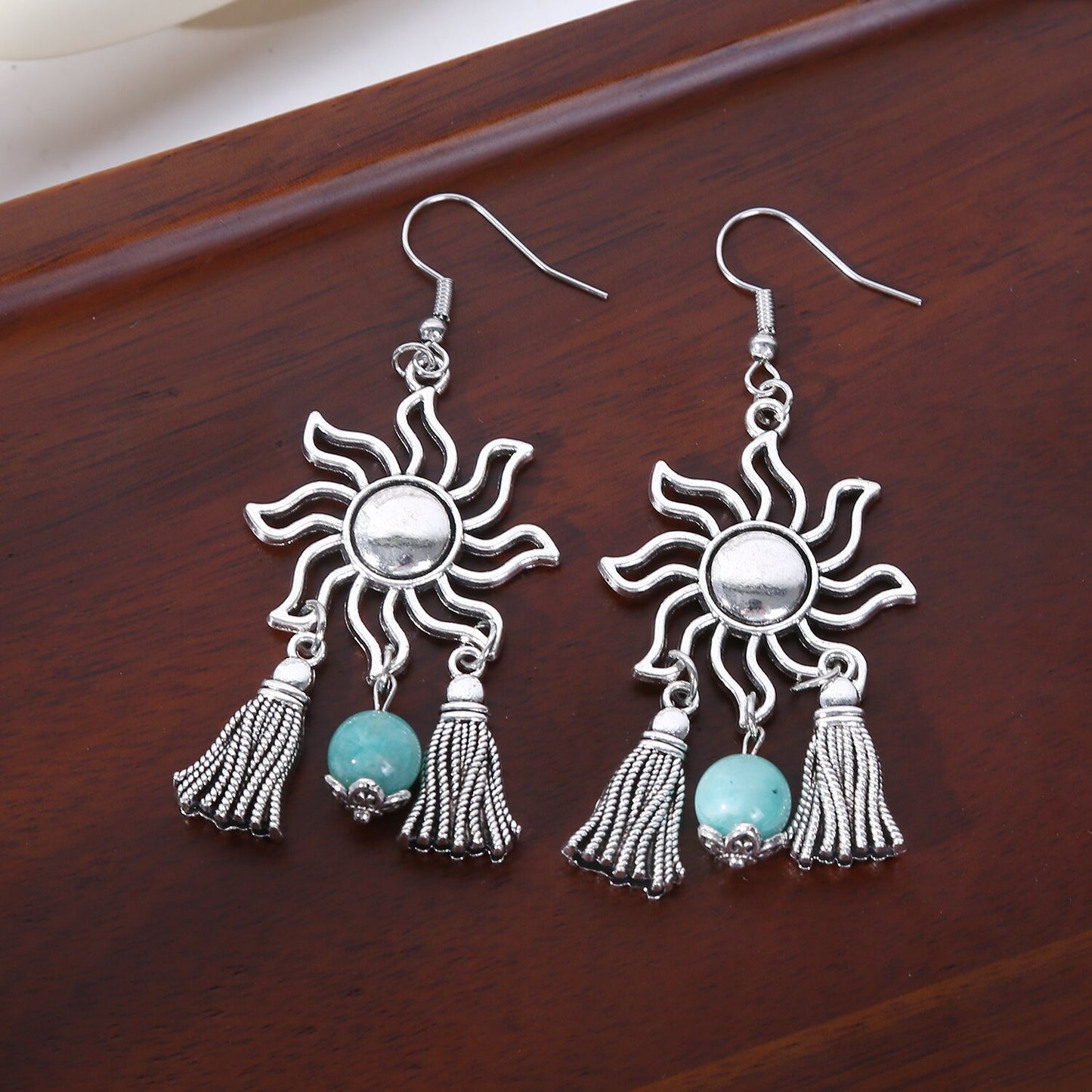 Sun+Amazonite Earrings