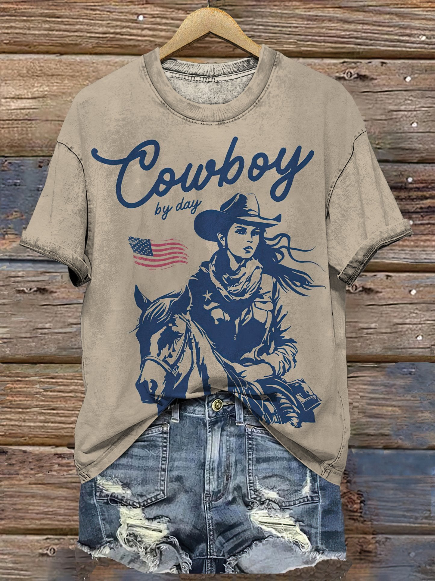 Women's Western Style Cowboy By Day T-Shirt