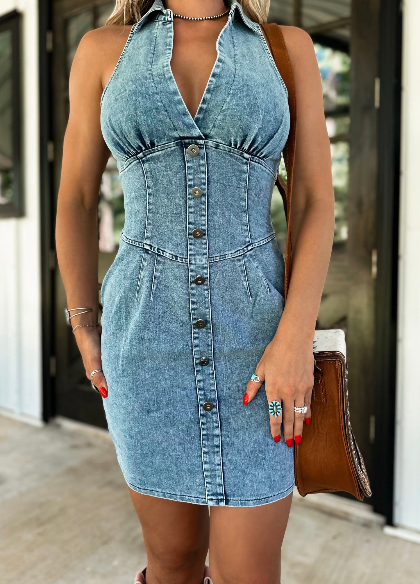 Denim Daze Button Down Dress