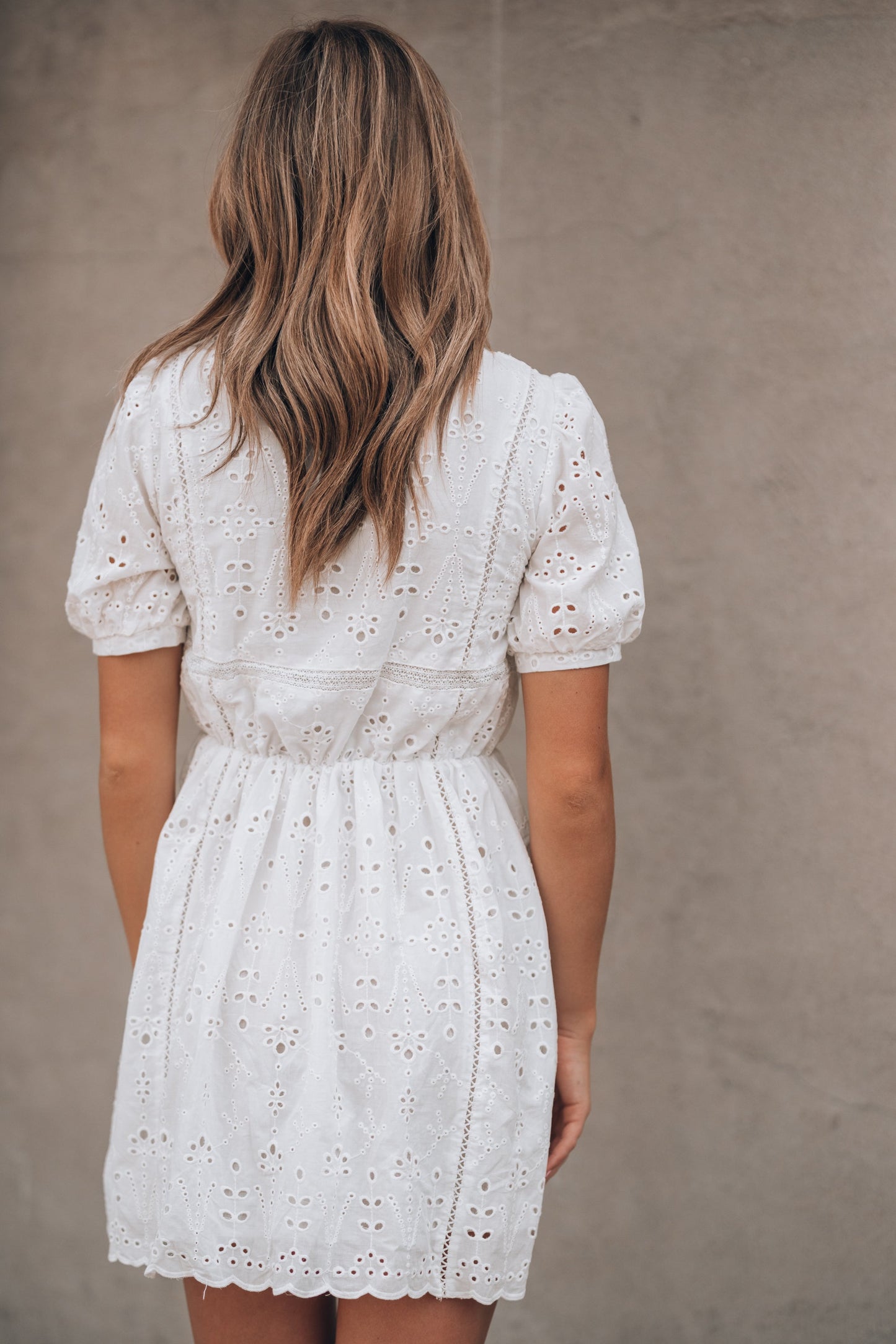 Sienna Eyelet Mini Dress