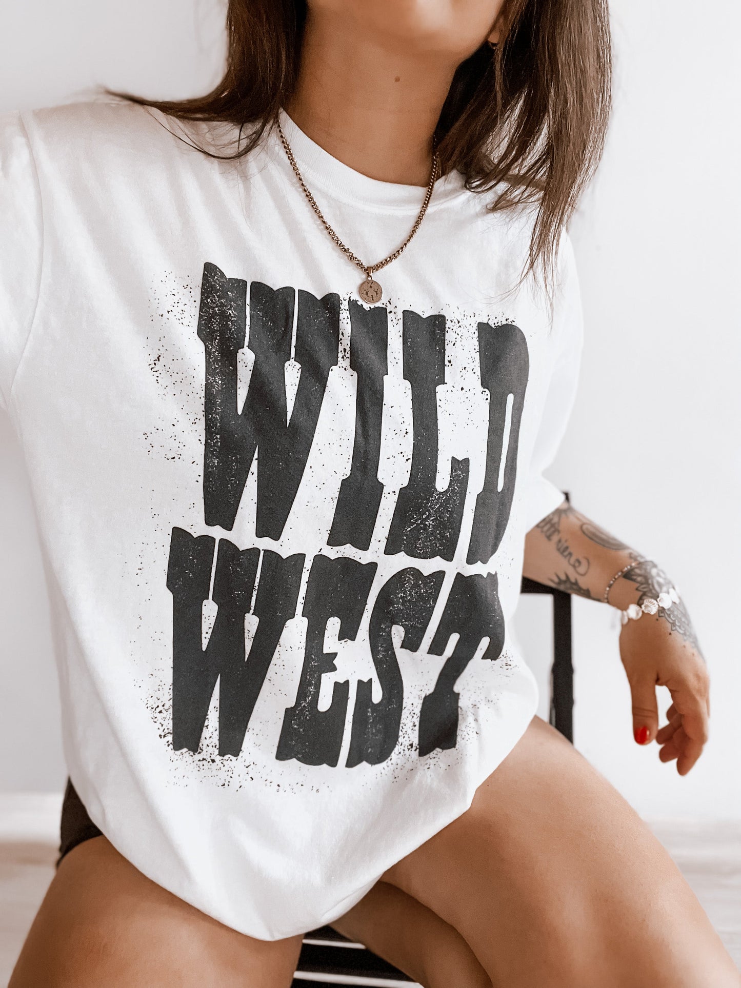 Vintage Wild West BW T-Shirt