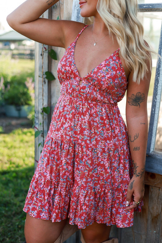 Petal Path Mini Dress