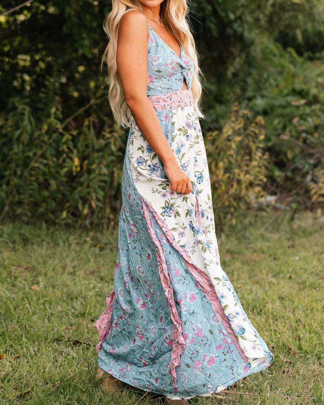 In The Mix Floral Maxi Dress
