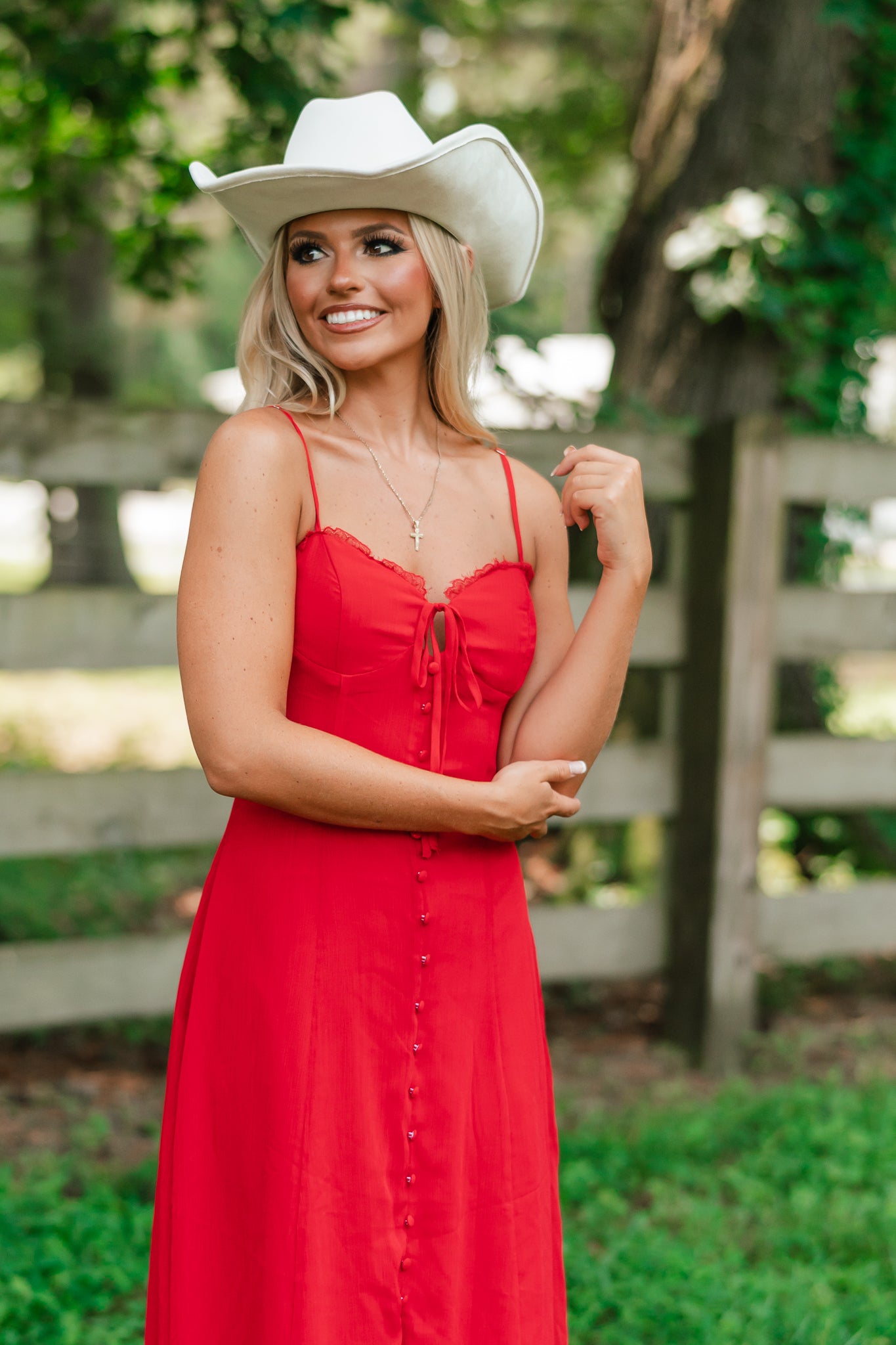 Serena Chiffon Maxi Dress (Red)