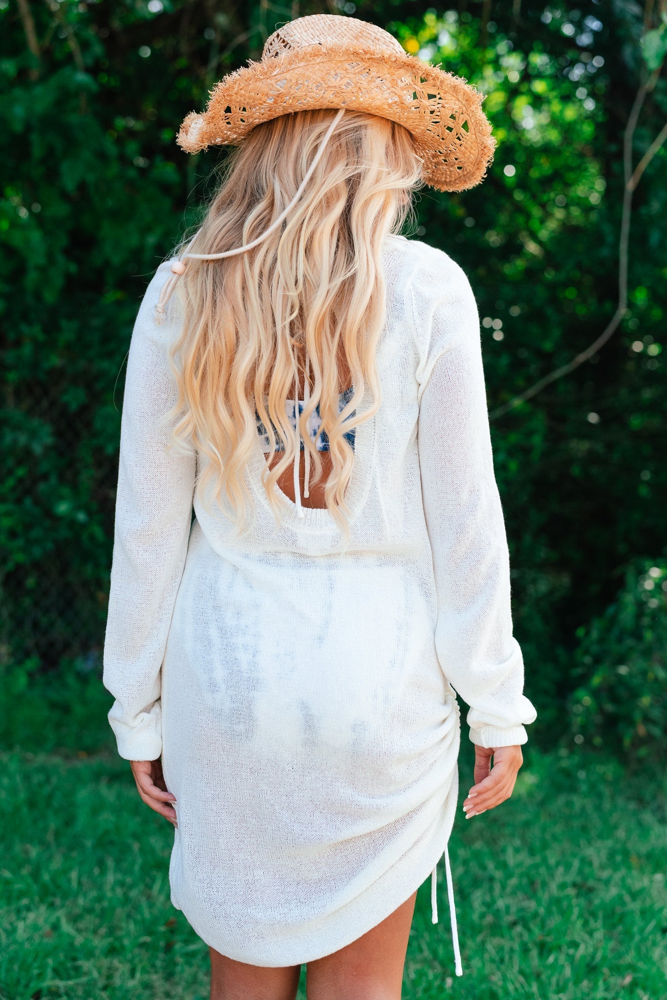 Be Free Knit Tunic Dress (Ivory)
