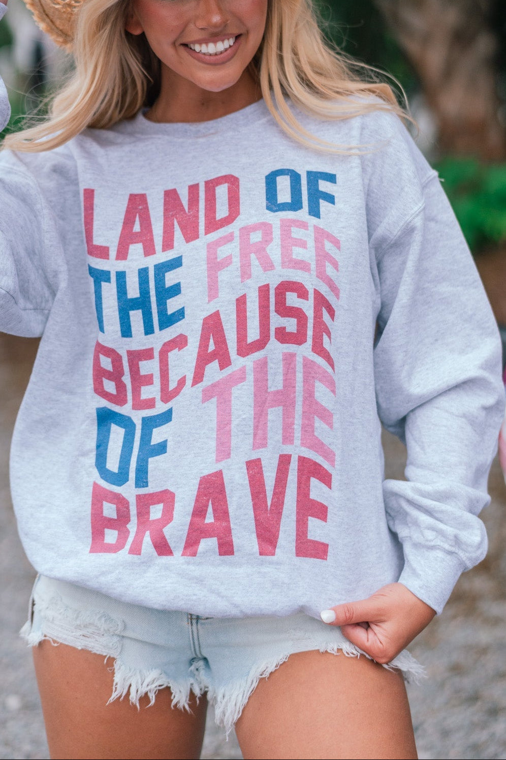 Land Of The Free Oversized Sweater