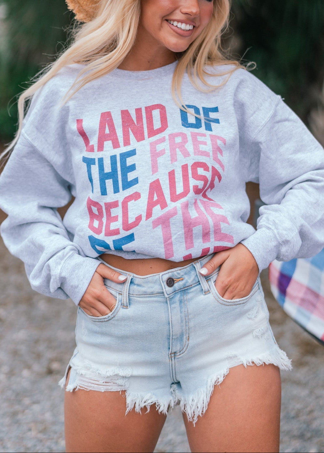 Land Of The Free Oversized Sweater