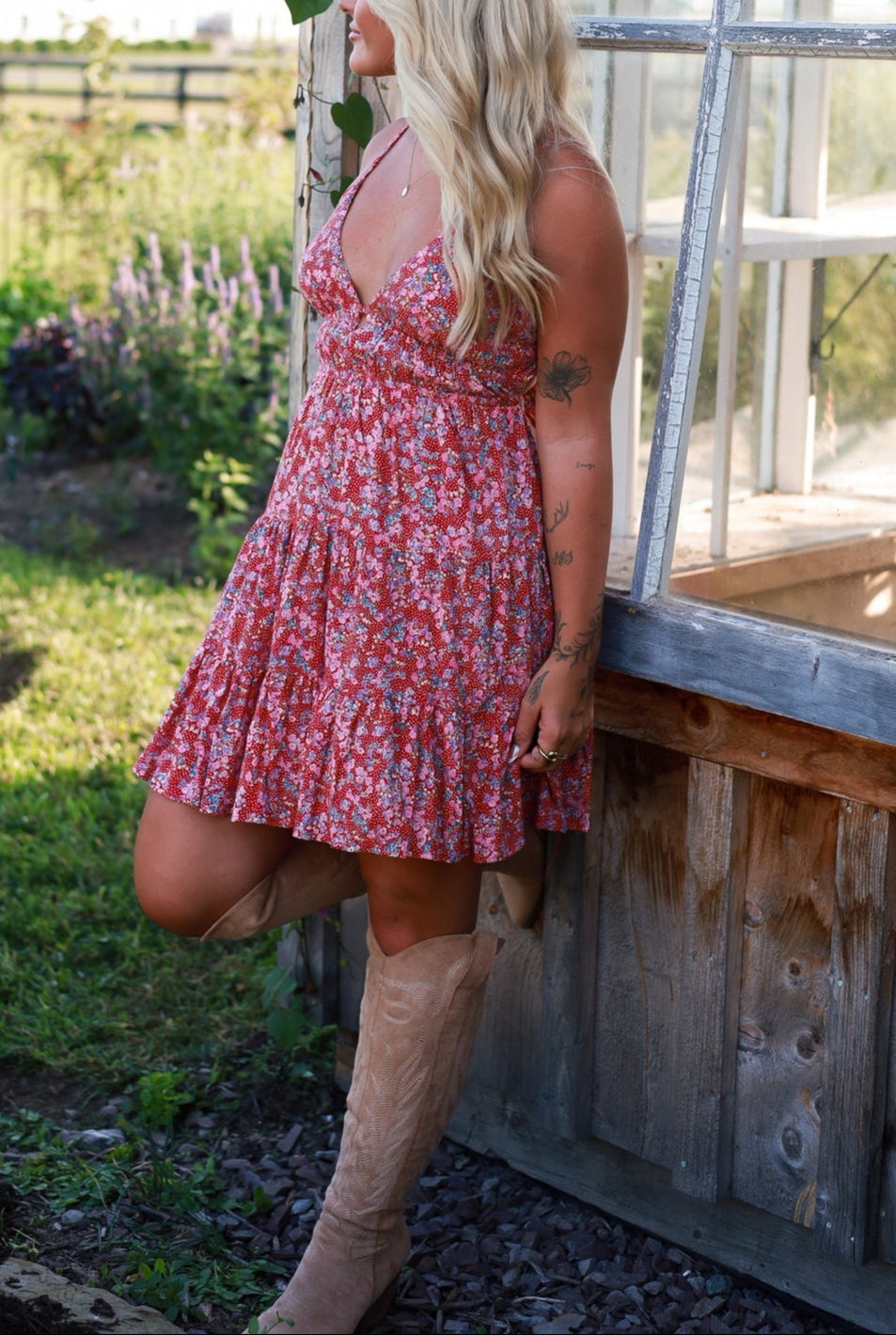 Petal Path Mini Dress
