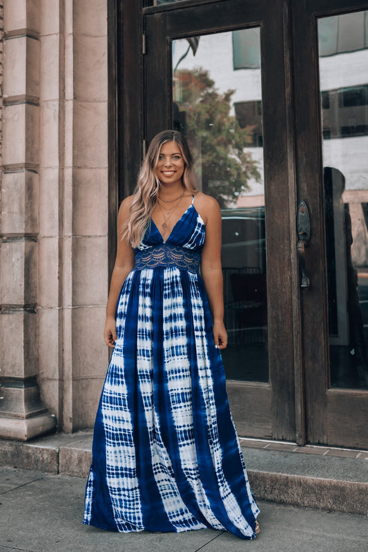 Shifted Thoughts Tie Dye Maxi Dress
