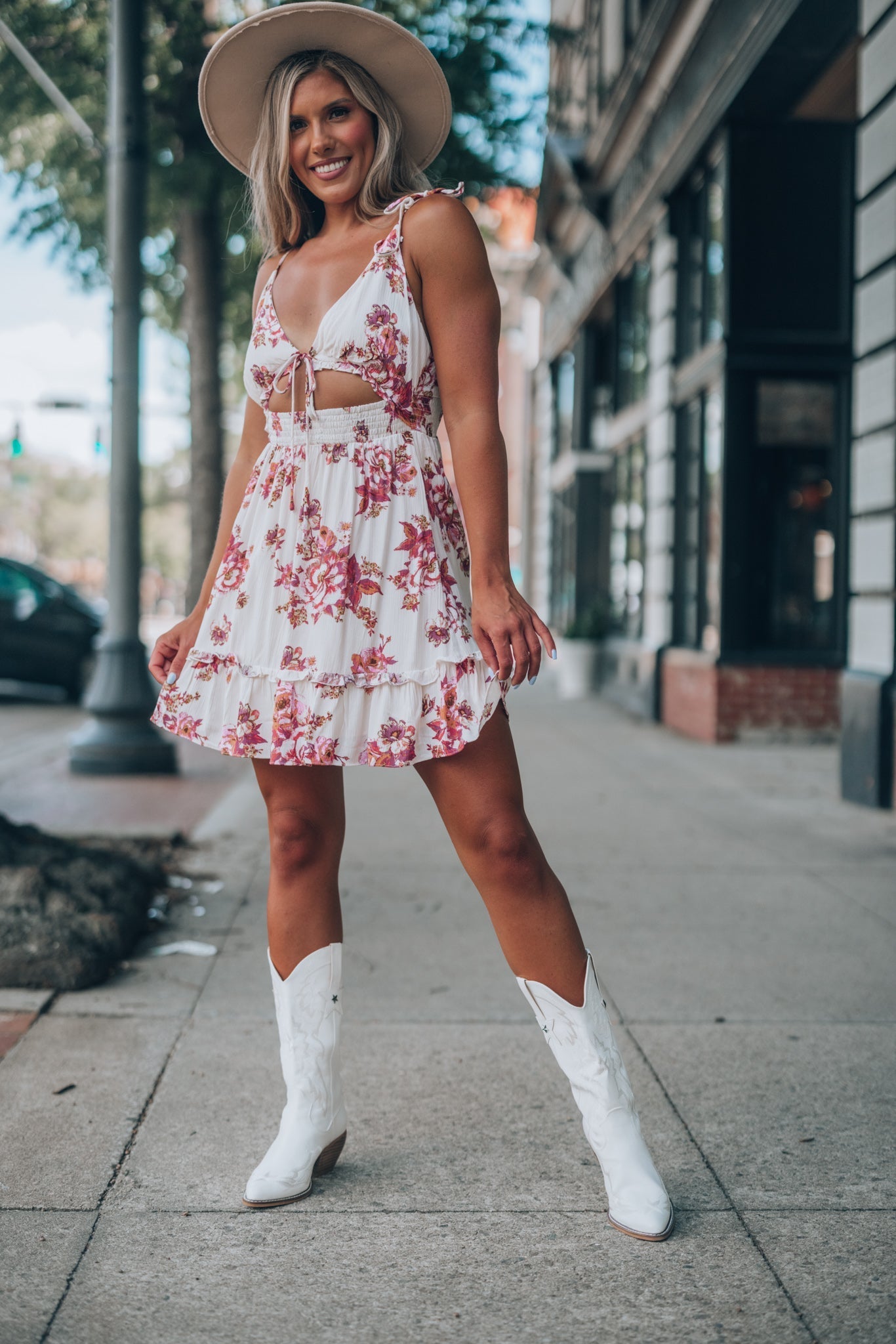 Carry On Floral Mini Dress