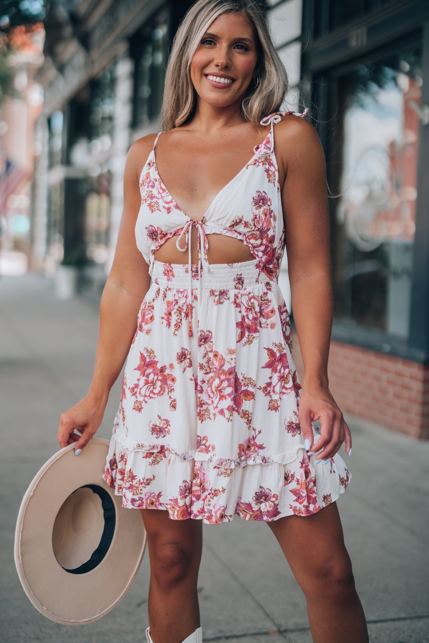 Carry On Floral Mini Dress