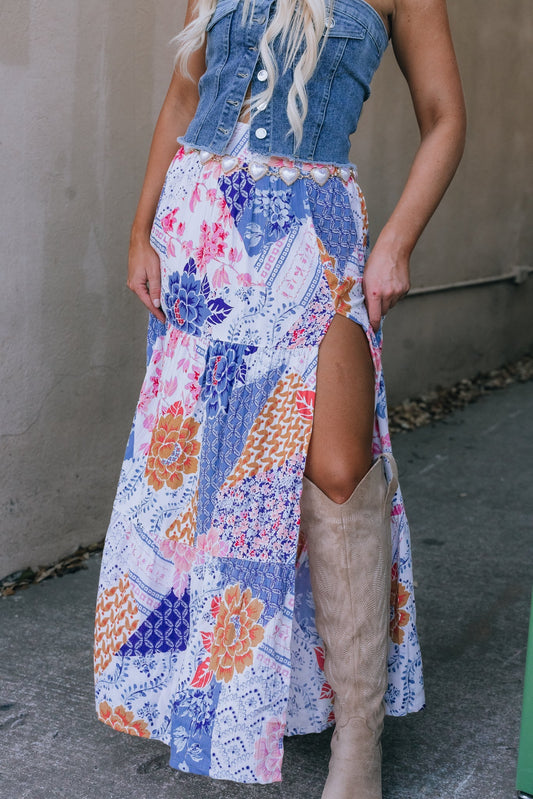 Patchwork Maxi Skirt