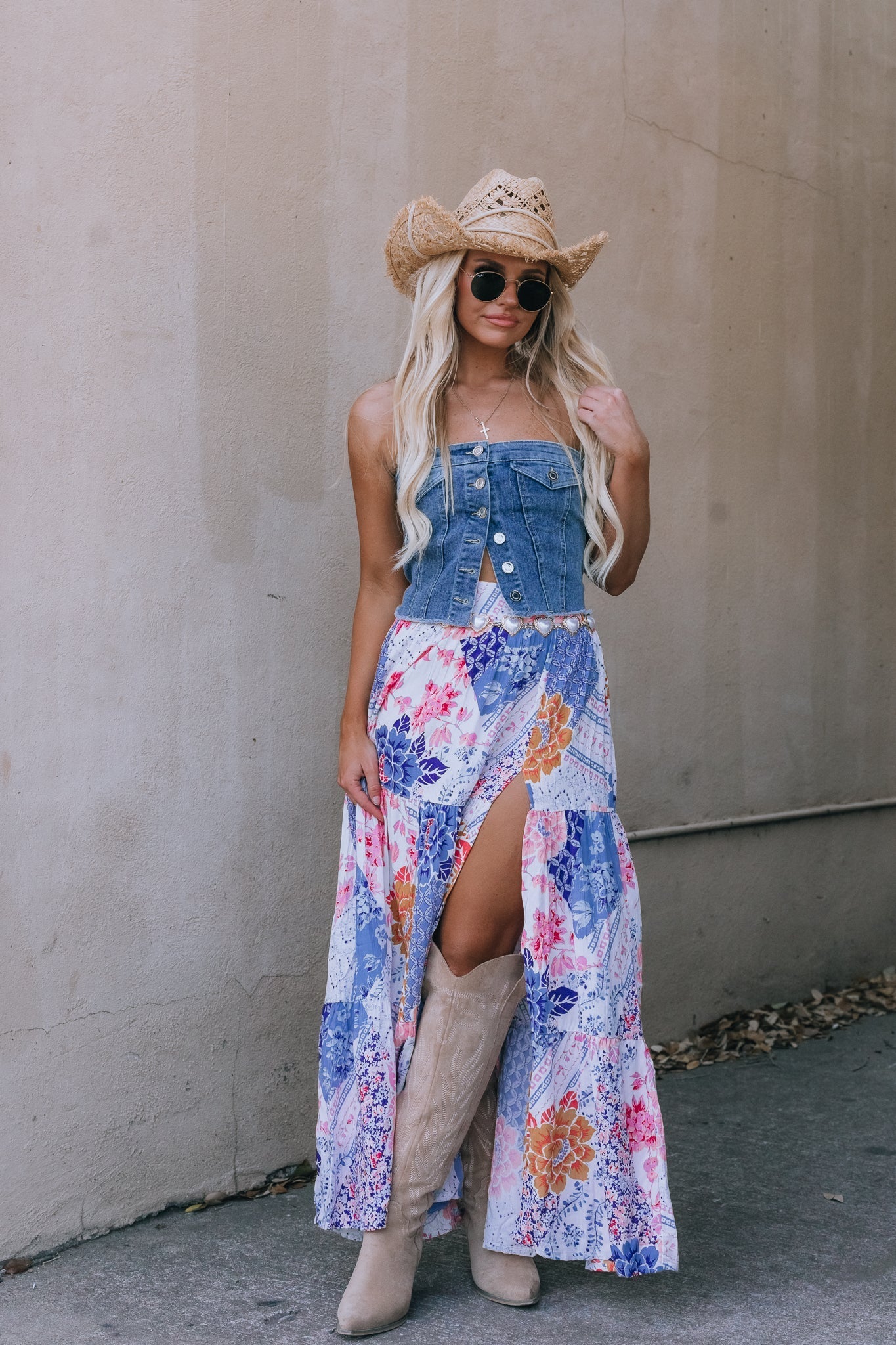 Patchwork Maxi Skirt