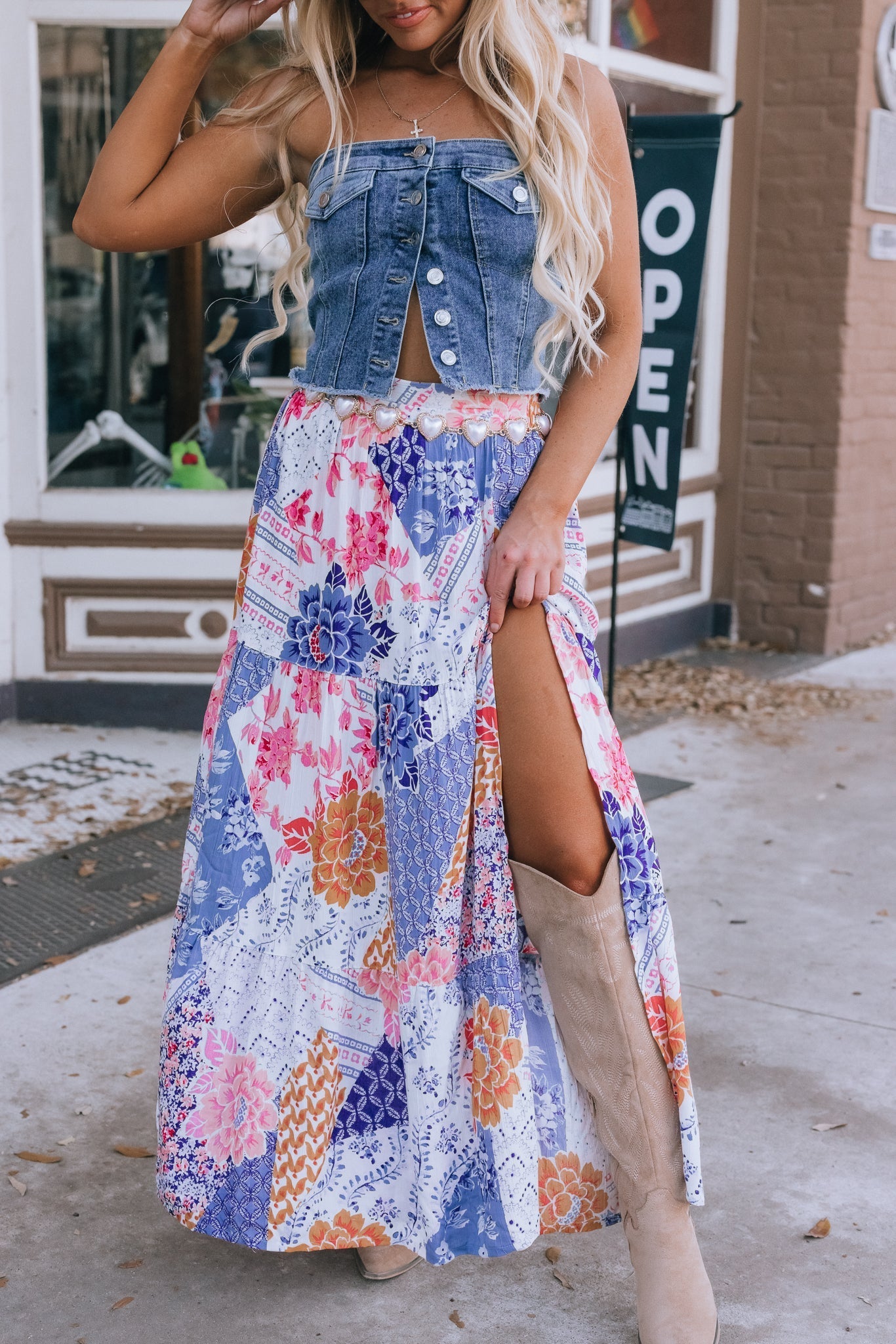 Patchwork Maxi Skirt