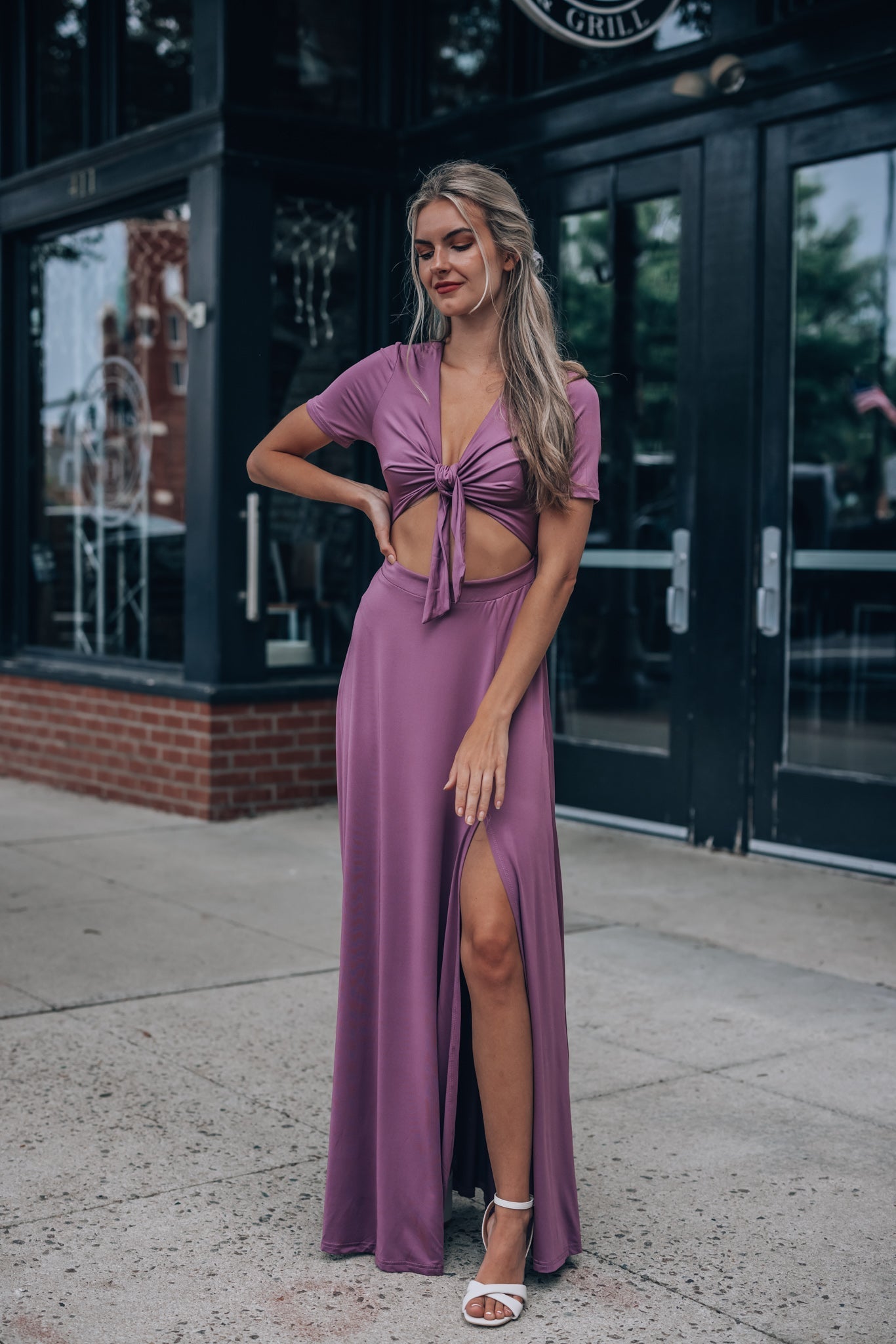 Wanderer Maxi Dress (Dark Mauve)