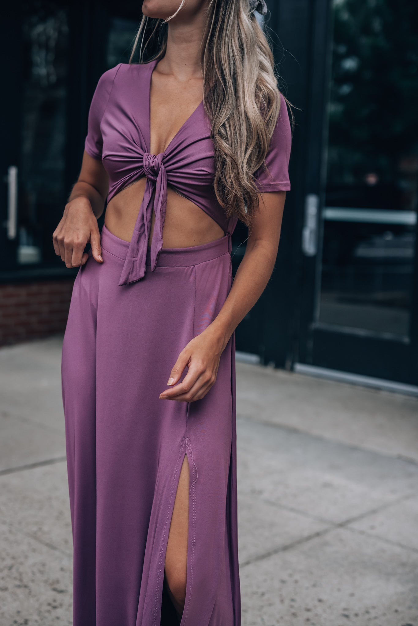 Wanderer Maxi Dress (Dark Mauve)