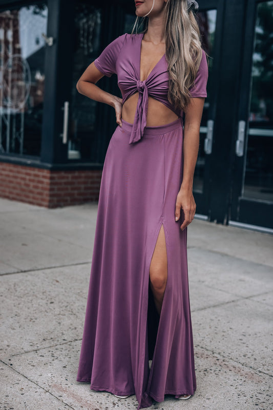 Wanderer Maxi Dress (Dark Mauve)