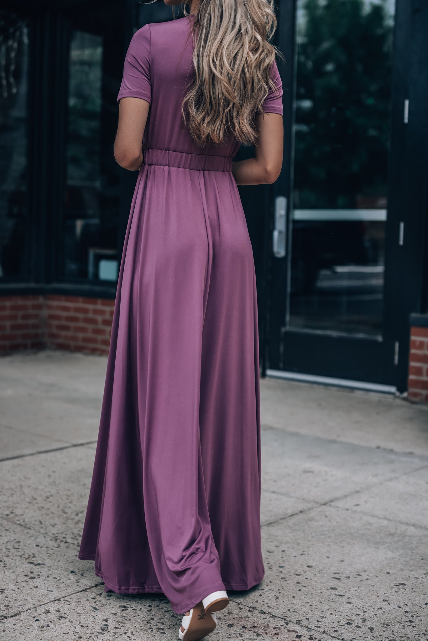 Wanderer Maxi Dress (Dark Mauve)